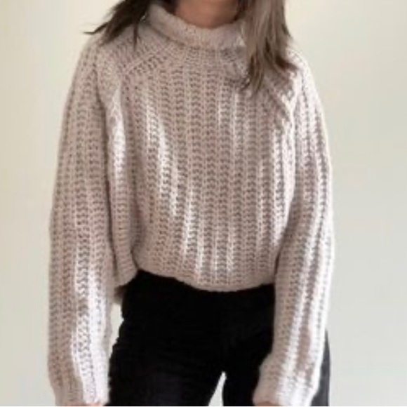 Womens En Thread Dusty lilac/rose chunky knit size small sweater. - Picture 5 of 6